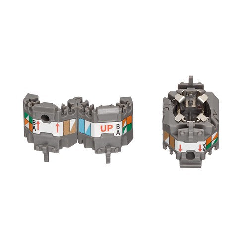 Leviton Manufacturing Co AXSJK-BGM | Wire Manager for ATLAS-X1 Shielded Jacks, Gray, 10-pack