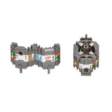 Leviton Manufacturing Co AXSJK-BGM | Wire Manager for ATLAS-X1 Shielded Jacks, Gray, 10-pack