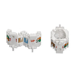 Leviton Manufacturing Co AXUJK-BWM | Wire Manager for ATLAS-X1 UTP Jacks, White, 10-pack