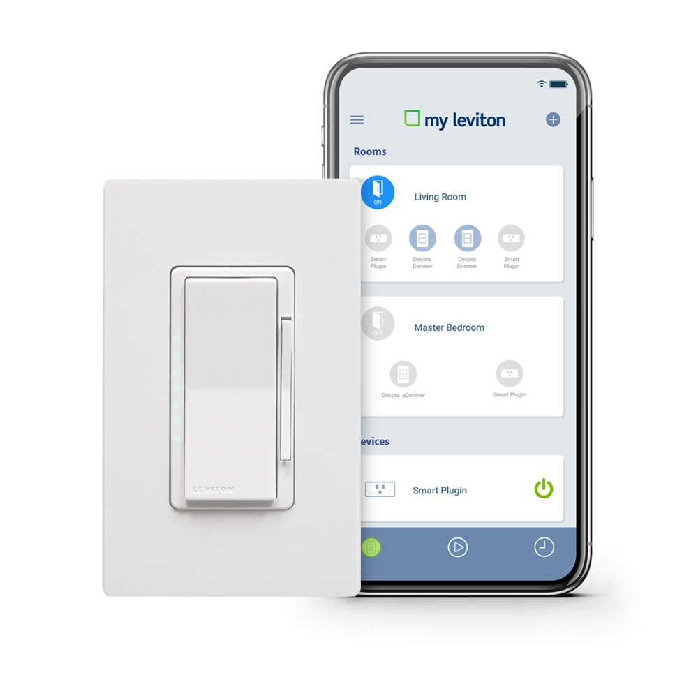 Leviton Manufacturing DW6HD-1BZ | Dimmer, White, Light Almond, 3-Way Style, 120 VAC, 600 to 3000 W