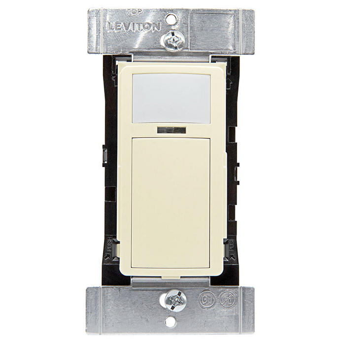 Leviton ODS15-IDI | Smart Sensor, Pir, Wallbox Occupancy Sensor/Vacancy Sensor, App Configurable, 120-277Vac, CoMMercial Grade, Ivory