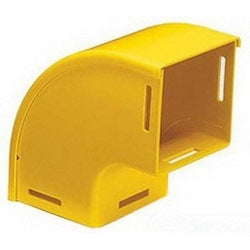 Leviton S8VEL-90D | 4X8 Vertical Elbow, 90 Deg Down, Without Cover, Yellow