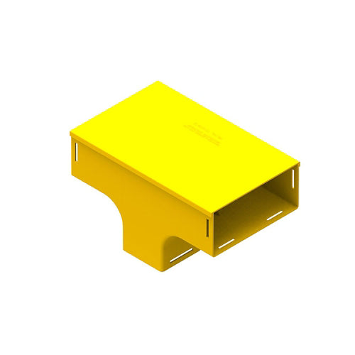 Leviton S8VTE-TEC | 4X8 Vertical Tee With Cover, Yellow