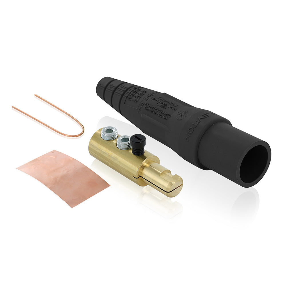 Leviton 16D24-UE | Male Plug, 2/0 - 4/0 AWG, Double Set Screw Termination