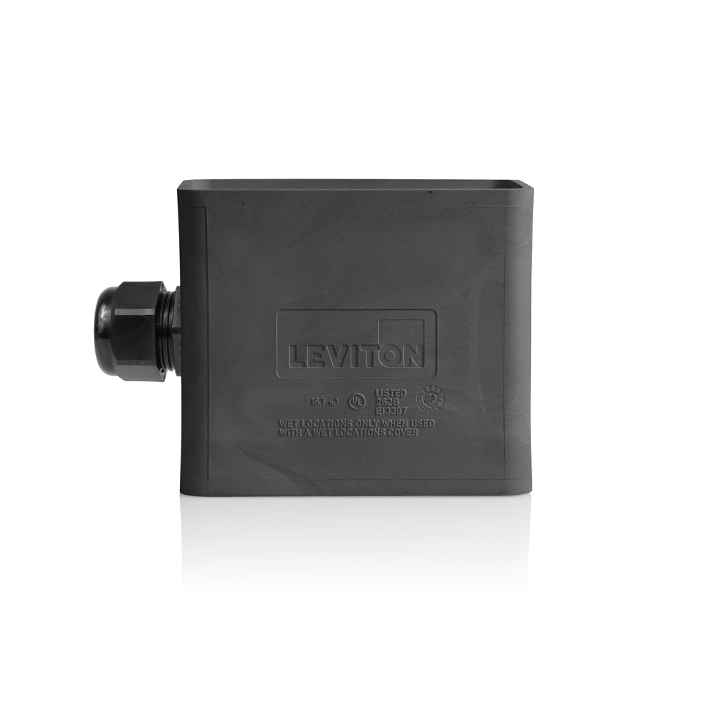 Leviton 3059-1E | Single-Gang Portable Outlet Box, Standard Depth, Pendant Style