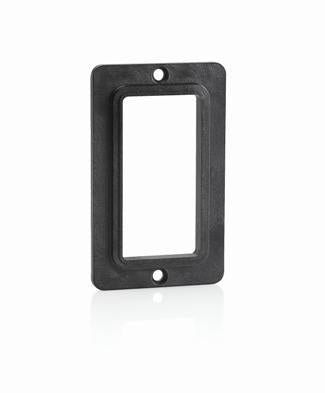 Leviton 3060-E | Coverplate, Standard, Single-Gang, Thermoplastic, GFCI/decora Receptacles - BLACK