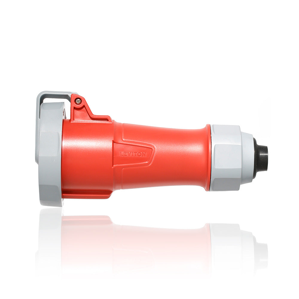 Leviton 530C7WLEVA | LEV Series IEC Pin & Sleeve Connector with Screwless Clamp Assembly