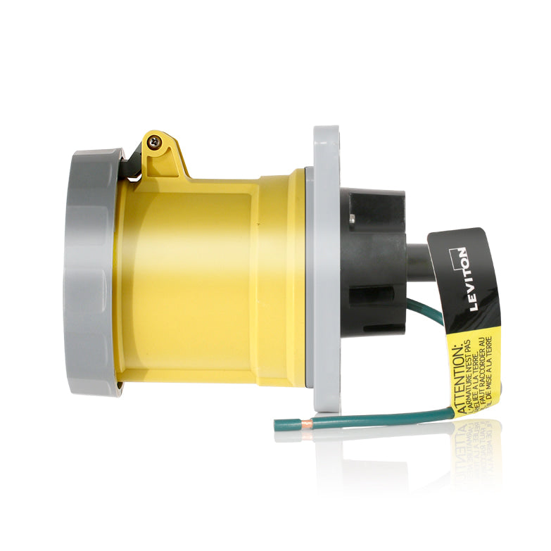 Leviton 360R4WLEV | LEV Series IEC Pin & Sleeve Receptacle