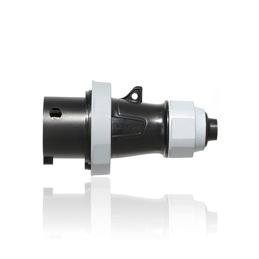 Leviton 430P5WLEVA | LEV Series IEC Pin & Sleeve Plug with Screwless Clamp Assembly