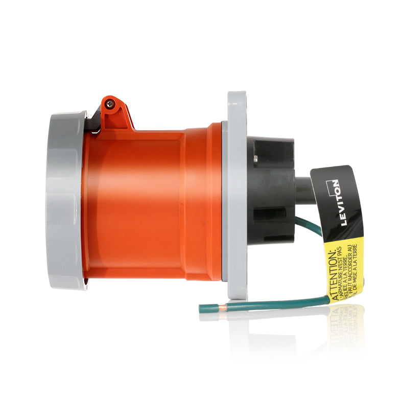 Leviton 460R12WLEV | LEV Series IEC Pin & Sleeve Receptacle