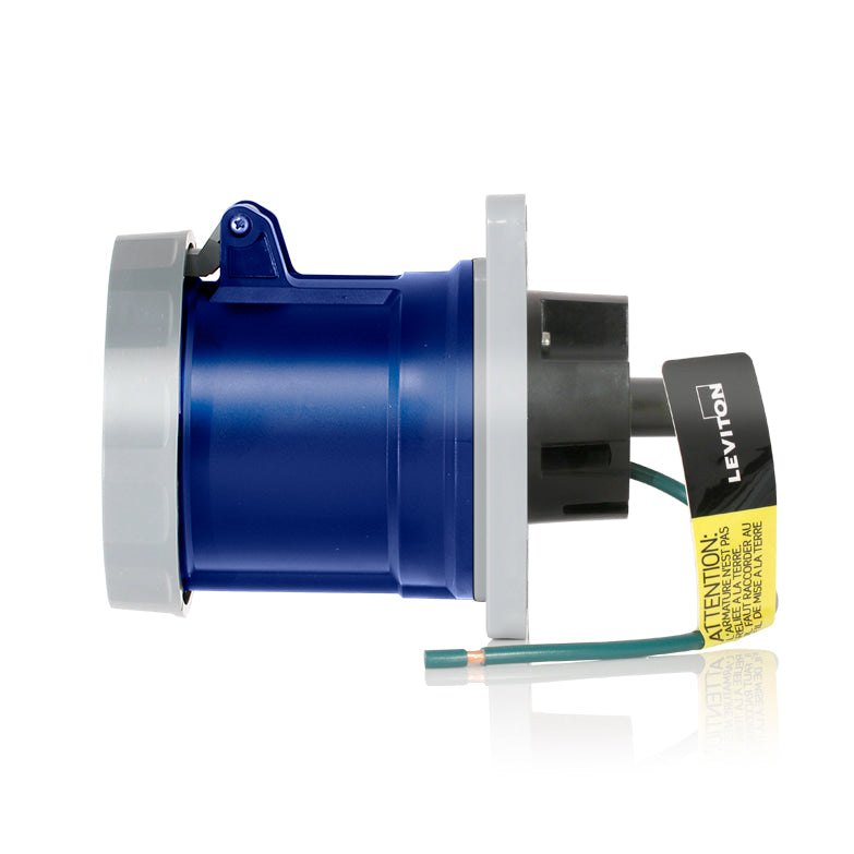 Leviton 460R9WLEV | LEV Series IEC Pin & Sleeve Receptacle