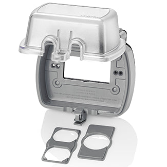 Leviton 5981-UCL | 1-Gang Extra Duty While-In-Use Cover for GFCI/Decora