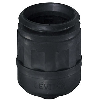 Leviton 6017 | Boot for Straight Blade Plug, 15 Amp & 20 Amp, Weather Resistant - Black
