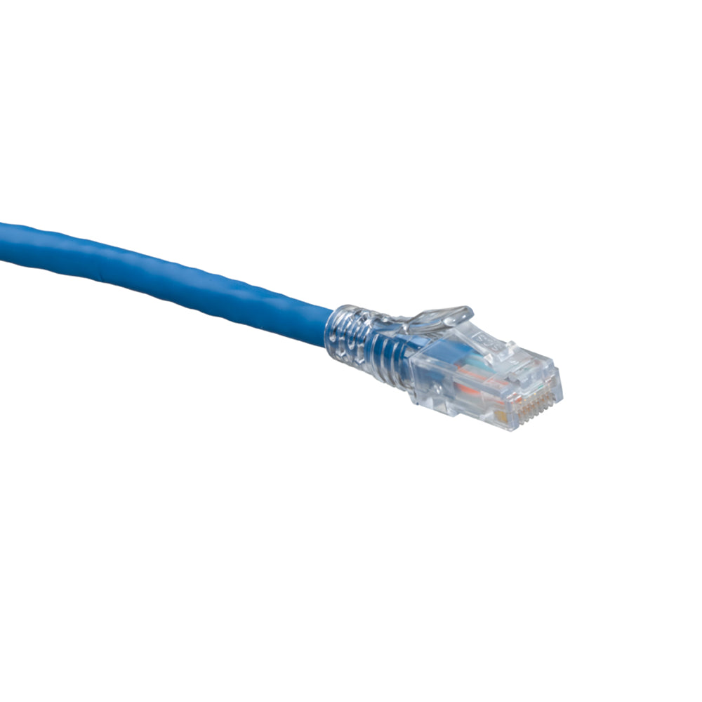 Leviton 6D460-1L | eXtreme Cat 6 SlimLine Boot Patch Cord, 1 ft, Blue