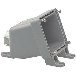 Leviton BX230-V | Back Box for Pin & Sleeve Inlets And Receptacles, Hub Sold Separately (See Leviton Cat Number HUB-xxx), 20 Amp, 30 Amp, IP67, Watertight - GRAY