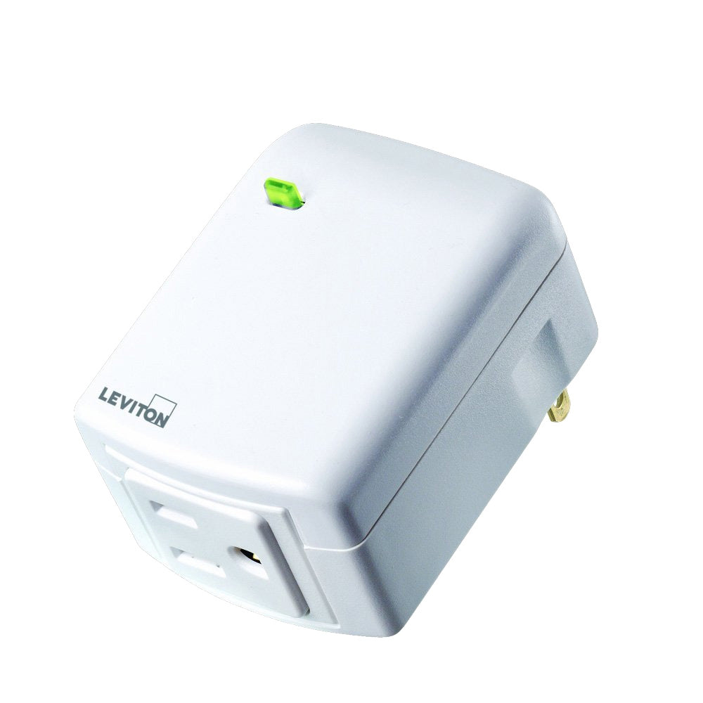 Leviton DZPA1-2BW | Indoor Decora Smart Z-Wave Plus Plug-in Outlet