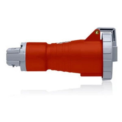 Leviton 430C7-W | Standard Series, II Series, Pin and Sleeve Connector, Valox 357, 30A, 480V ac, 4-Wire, 3-Pole, Industrial Grade, Red