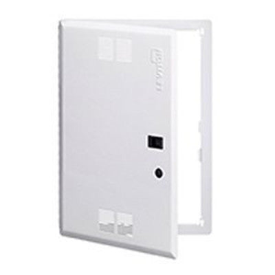 Leviton 47605-21S | 21" Structured Media Premium Vented Hinged Door, Metal, White
