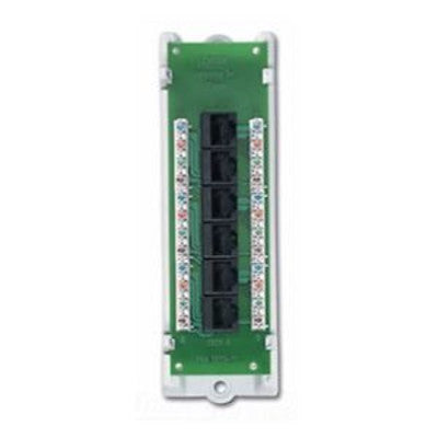 Leviton 47605-C5B | Category 5e Voice & Data Expansion Module, 6-Port, with ABS bracket (Individual boxed unit pack)