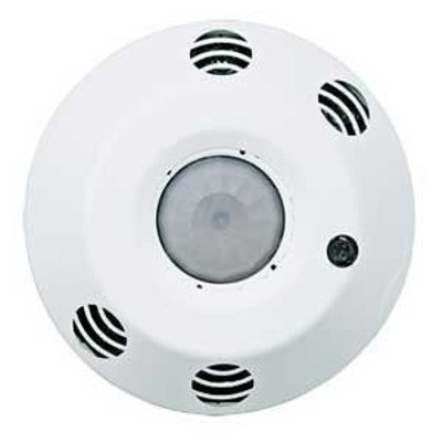 Leviton O2C20-MDW | Occupancy Sensor with Photocell, Provolt lighting control, 2 Pole, Line Voltage, 8'-12' Ceiling