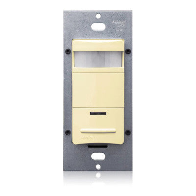Leviton ODS15-IDI | Occupancy Sensor, PIR, Wall Switch, 2100SF, 120-277V, Ivory, Self-Adaptive, Decora