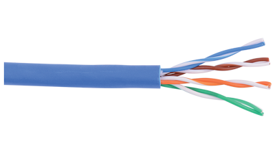 Liberty AV 24-4P-L5-EN-DB | Black Category 5e U/UTP EN series 24 AWG 4-Pair Unshielded Outside Plant Cable Reel