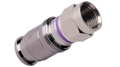 Liberty AV CM-RG6M-F | C-Tec2 RG6 F Plugs for Plenum Single, Dual, Tri or Quad Shield formats Bag