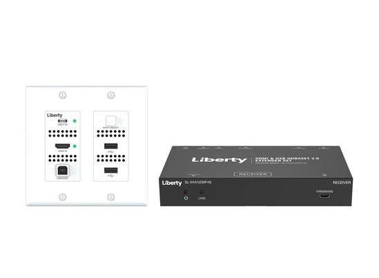 Liberty AV DL-1H1A1UCWP-H3 | Digitalinx Series 4K60 HDMI & USB-C HDBaseT 3.0 Wall Plate Extension Set