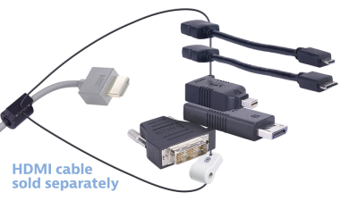 Liberty AV DL-AR2554 | Base Security Clamp, Cable and Hardware For DL-AR System Security