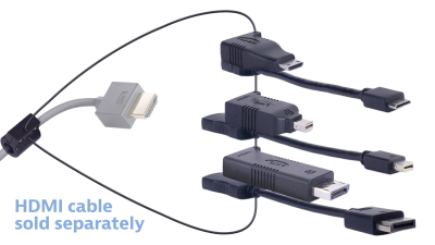 Liberty AV DL-AR2584 | Base Security Clamp, Cable and Hardware For DL-AR System Adapter
