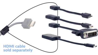 Liberty AV DL-AR2632 | Base Security Clamp, Cable and Hardware For DL-AR System Adapter