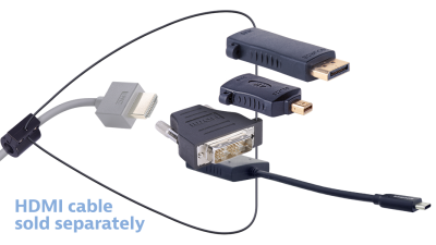 Liberty AV DL-AR4081 | Base Security Clamp, Cable and Hardware For DL-AR System Adapter