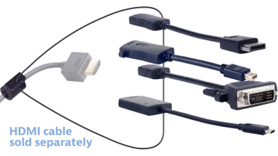 Liberty AV DL-AR4201 | Base Security Clamp, Cable and Hardware For DL-AR System Adapter