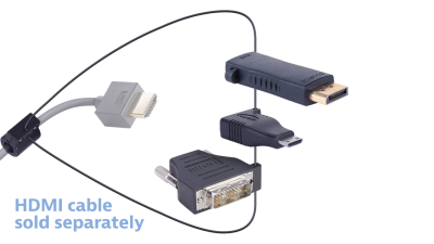 Liberty AV DL-AR4403 | 3 Feet Universal HDMI Adapter Ring Complete Assembly with 5 Adapters