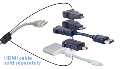 Liberty AV DL-AR9603 | 3 Feet Universal HDMI Adapter Ring Complete Assembly with 5 Adapters