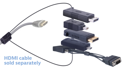 Liberty AV DL-AR9914 | Universal HDMI Adapter Ring Complete Assembly with 5 Adapters