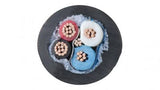 Liberty AV LLINX-U-DB-250 | 250' Black OEM Systems Universal Control 22 AWG 1-Pair Shielded and 18 AWG 2-Conductor Cable Reel