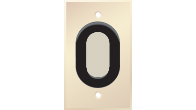 Liberty AV PC-G1960-P-S | Panelcrafters Precision Manufactured Bulk wire plate with 1 7/8th inch Grommet hole
