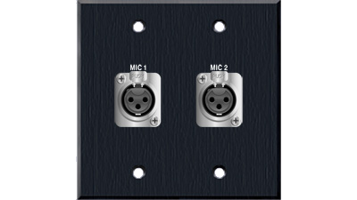 Liberty AV PC-G2300-E-S-B | Panelcrafters Precision Manufactured Dual XLR 3-Pin Female solder back