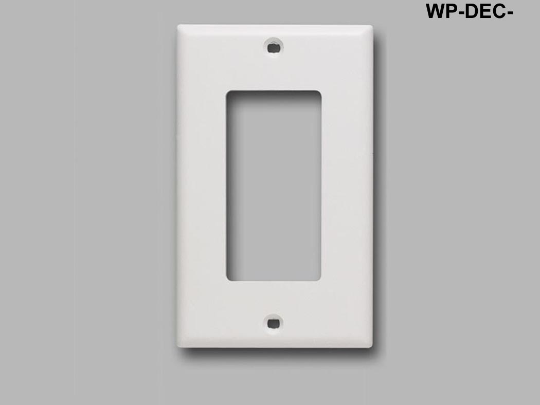 Liberty AV WP-DEC-WH | Keystone Decorator Style 1 gang smooth faceplate