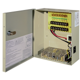 Liberty Security L12DC9C10AMC | 12 Volt DC, 9 Channel 10 AMP, UL/CUL Listed Power Supply - PTC Fused - Metal Case with Key/Lock