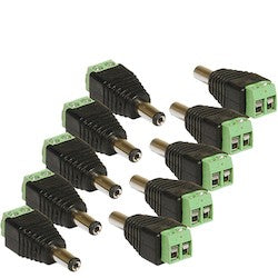Liberty Security L12DCCON10PKM | 12 Volt DC, Screw Terminal Connector (Male)- PACK OF 10 Package