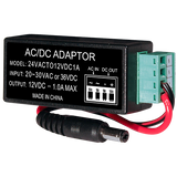 Liberty Security L24ACTO12DC1A | 24 Volt AC to 12 Volt DC Converter, 1Amp Max Output
