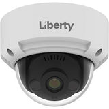 Liberty Security L3IP4DS4 | 4MP IP Dome Camera, 4mm, 100’ IR, True WDR, AI, Onvif, IP67/IK10, Audio Line In/Out, SD - White