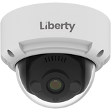 Liberty Security L3IP4DS4 | 4MP IP Dome Camera, 4mm, 100’ IR, True WDR, AI, Onvif, IP67/IK10, Audio Line In/Out, SD - White