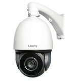 Liberty Security L3IP4PTZ30XS | 4MP IP PTZ Camera, 30X Zoom, 600’ IR, True WDR, AI, Onvif, IP66, Audio Line In/Out & Alarm, SD - White