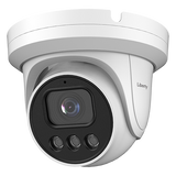Liberty Security L3IP4TS | 4MP IP Turret Camera, 2.8mm, 100’ IR, True WDR, AI, Onvif, IP66, Built-in Mic, SD - White