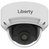 Liberty Security L3IP8DS4 | 8MP IP Dome Camera, 4mm, 100’ IR, True WDR, AI, Onvif, IP67/IK10, Audio Line In/Out, SD - White