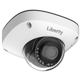 Liberty Security L3IP8WS | 8MP IP Wedge Camera, 2.8mm, 45’ IR, True WDR, AI, Onvif, IP66, Built-in Mic, SD - White