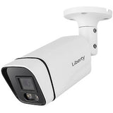 Liberty Security LA5BFC60 | 5MP @ 20FPS Full Color White Light Outdoor Bullet Camera, 2.8m, 80’ White LED, True WDR, UTC, 12 Volt DC - White